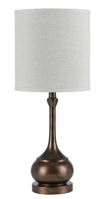 CAL Lighting (BO-2256TB-RU) Tapron 1-Light Table Lamp