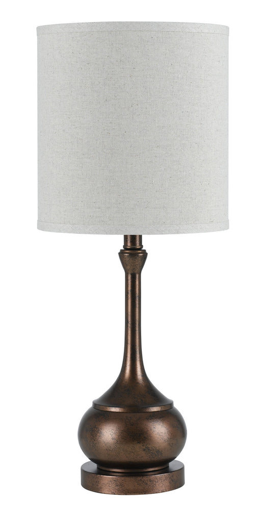 CAL Lighting (BO-2256TB-RU) Tapron 1-Light Table Lamp