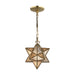 Moravian Star 1-Light Mini-Pendant in Gold