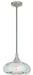 Art Glass Mini Pendants 1 Light Mini Pendant in Brushed Nickel