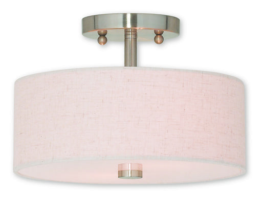 Meridian 2 Light Ceiling Mount in Brushed Nickel