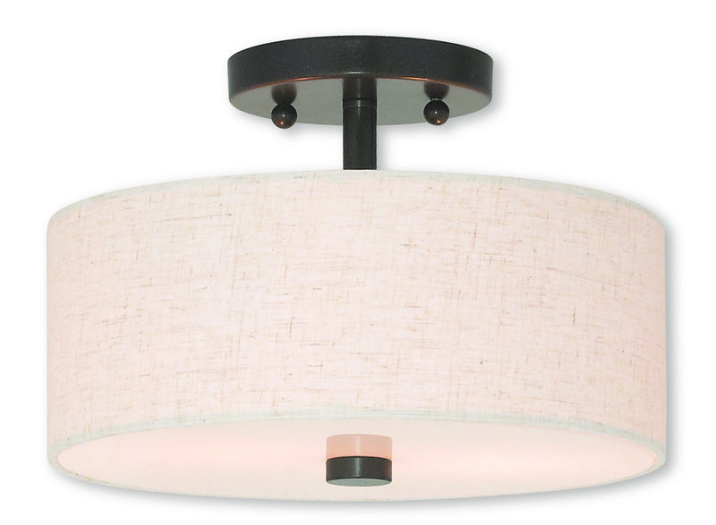 Meridian 2 Light Ceiling Mount in English Bronze
