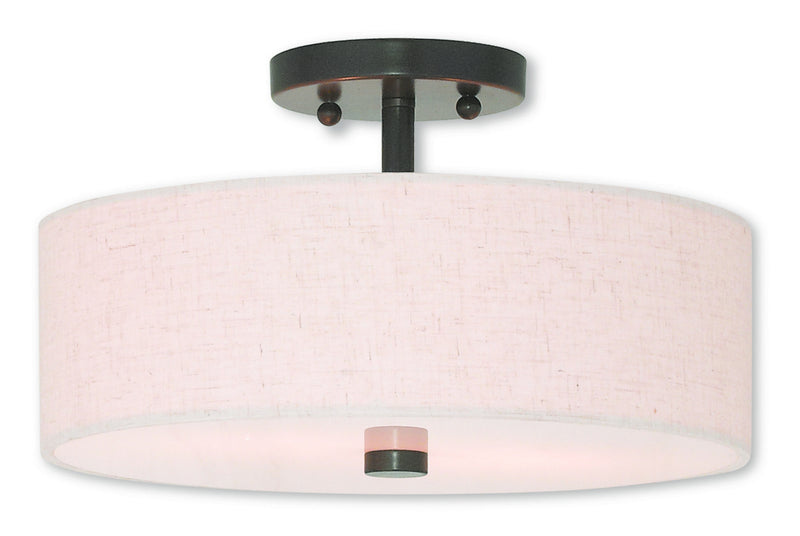 Meridian 2 Light Ceiling Mount in English Bronze