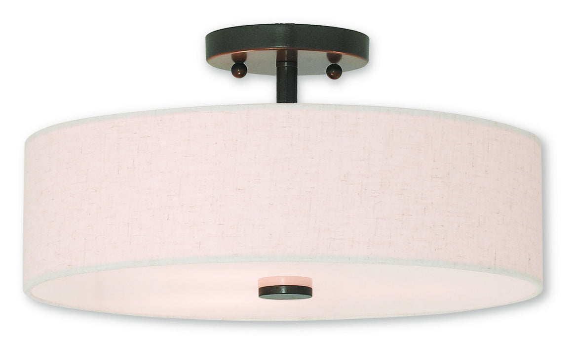 Meridian 3 Light Ceiling Mount in English Bronze