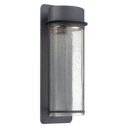 Artisan Lane 1-Light Outdoor Wall Mount in Coal & Clear Seeded Glass - Lamps Expo