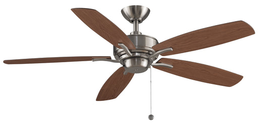 Aire Deluxe 52 inch Fan in Brushed Nickel with Cherry/Dark Walnut Reversible Blades