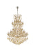 Maria Theresa 61-Light Chandelier in Golden Teak with Golden Teak (Smoky) Royal Cut Crystal