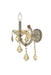 Maria Theresa 1-Light Wall Sconce in Golden Teak with Golden Teak (Smoky) Royal Cut Crystal