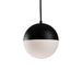 Monae Down Pendant in Black