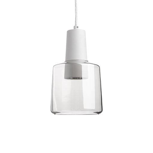 Samson Down Pendant in White