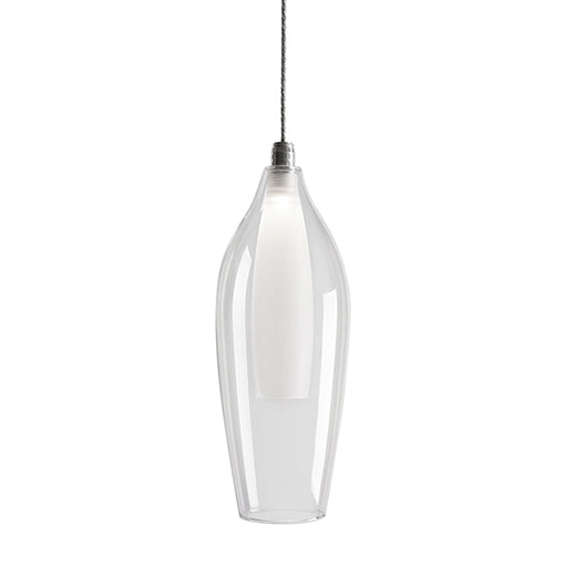 Victoria Down Pendant in Chrome