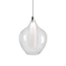 Victoria Down Pendant in Chrome