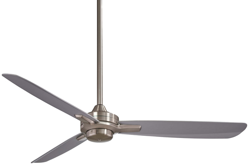 Rudolph 52" Ceiling Fan in Brushed Nickel W/ Silver