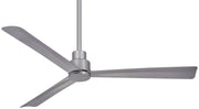 Simple 52" Ceiling Fan in Silver
