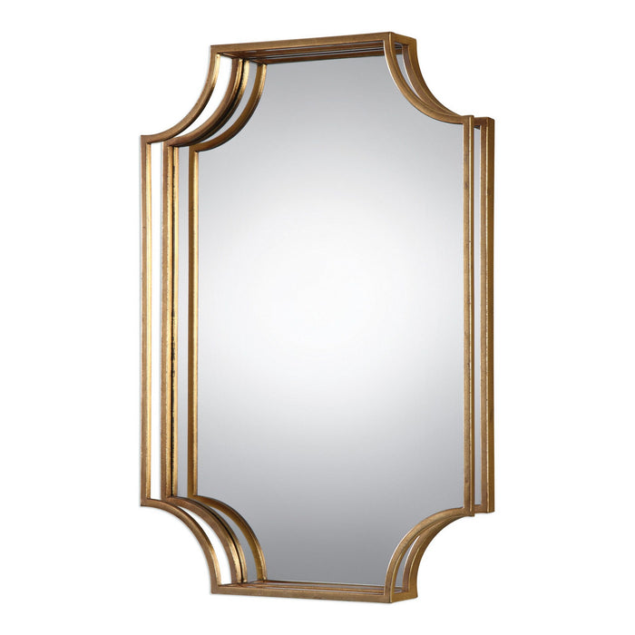 Uttermost's Lindee Gold Wall Mirror Designed by Grace Feyock