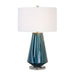 Uttermost's Pescara Teal-Gray Glass Lamp Designed by Jim Parsons
