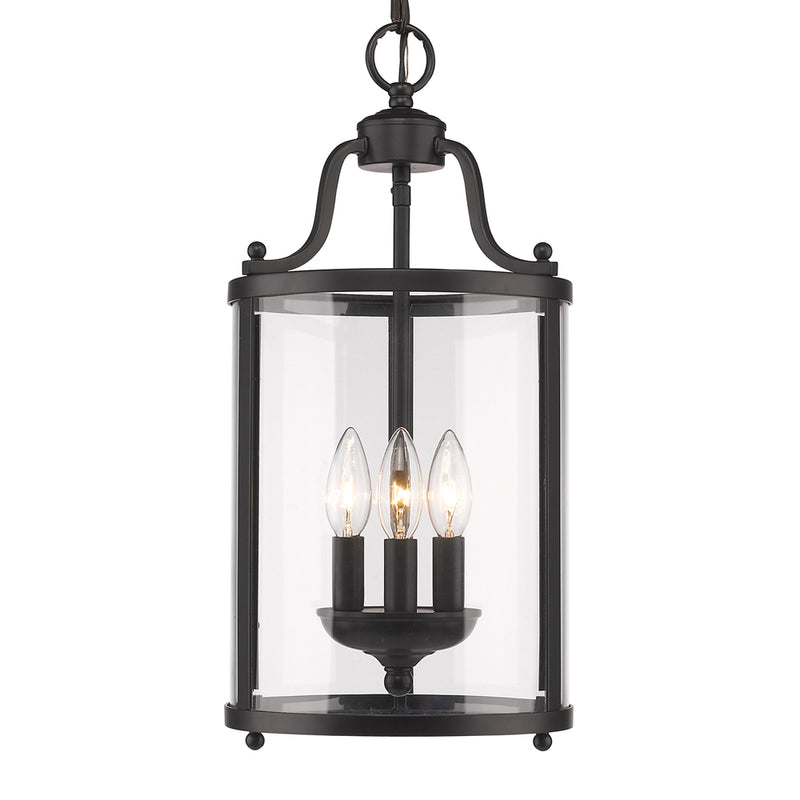 Payton 3-Light Pendant in Matte Black