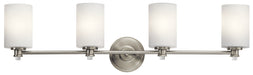 Joelson Bath Sconce 4-Light in Brushed Nickel