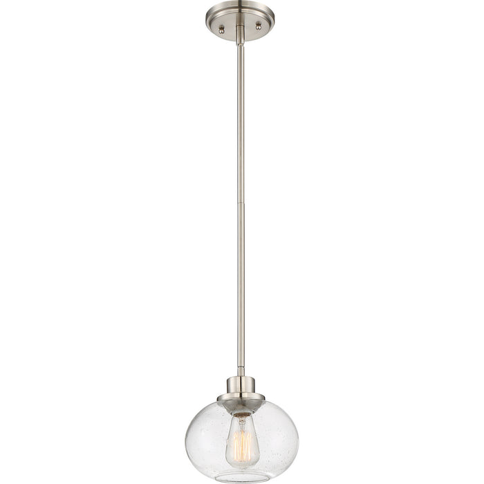 Trilogy 1-Light Mini Pendant in Brushed Nickel