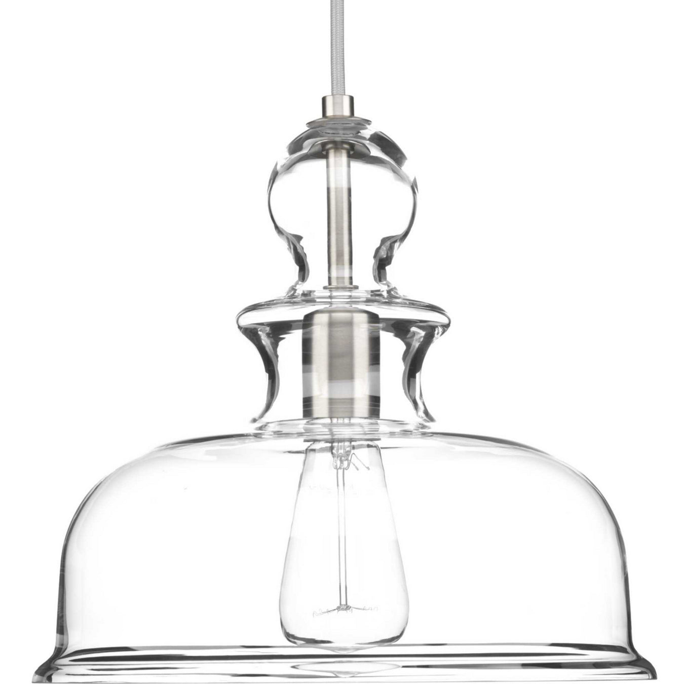 Staunton 1-Light Pendant in Brushed Nickel