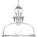 Staunton 1-Light Pendant in Brushed Nickel