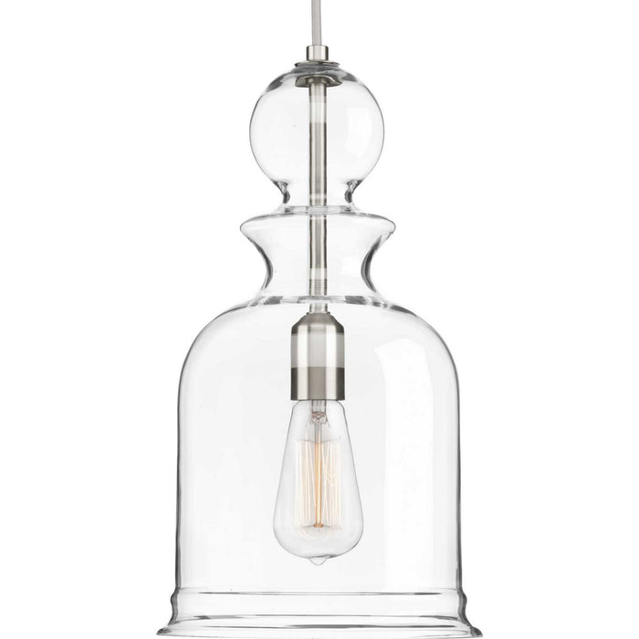 Staunton 1-Light Pendant in Brushed Nickel