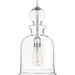 Staunton 1-Light Pendant in Brushed Nickel