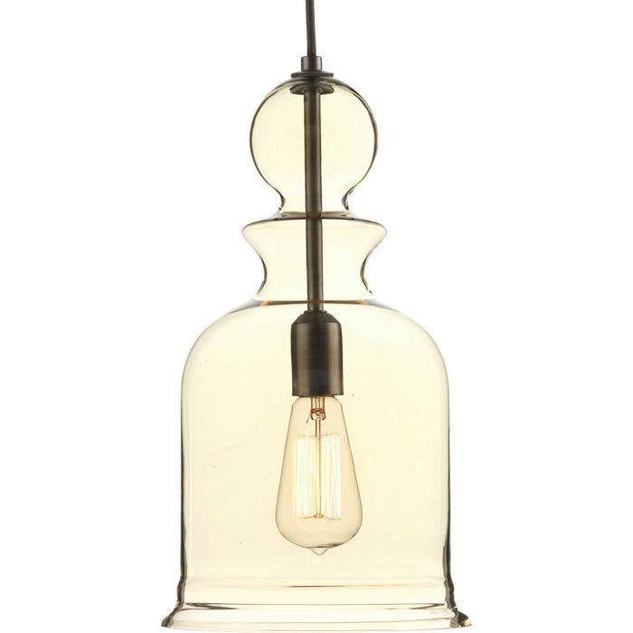 Staunton 1-Light Pendant in Antique Bronze