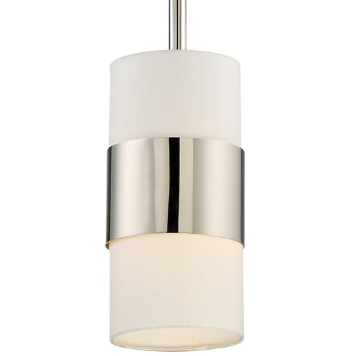 Grayson 1 Light Pendant in Polished Nickel