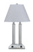 CAL Lighting (LA-8003DK-1CH) Uni-Pack 2-Light Table Lamp