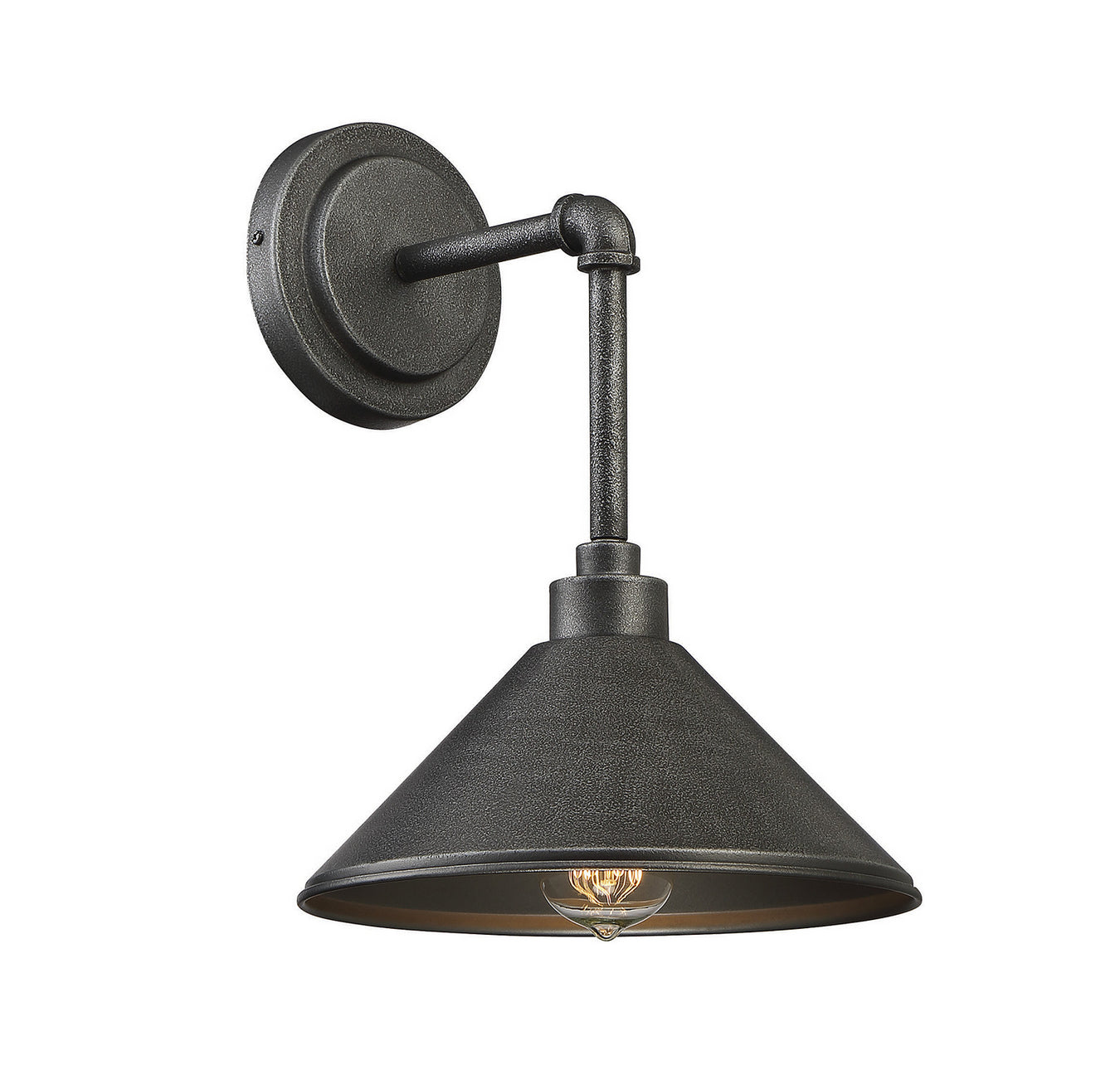 Dansk 1-Light Sconce in Galvanized Metal