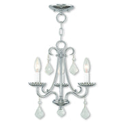 Daphne 3 Light Mini Chandelier in Polished Chrome