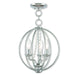 Arabella 3 Light Convertible Mini Chandelier/Ceiling Mount in Polished Chrome