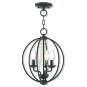 Arabella 3 Light Convertible Mini Chandelier/Ceiling Mount in English Bronze