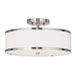 Park Ridge 3 Light Ceiling Mount in Brushed Nickel