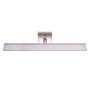 Tabiano 3x3.2W LED Vanity Light With Matte Nickel Finish & White Acrylic Shade