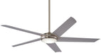 Raptor 60" Ceiling Fan in Brushed Nickel