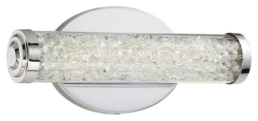 Diamonds Ac LED Bath Lamp in Chrome with Clear Glass