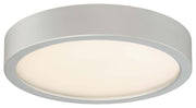 Flush Mount in Silver with Clear Glass