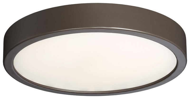 LED Puck Light in Painted Copper Bronze Patina with Clear Glass