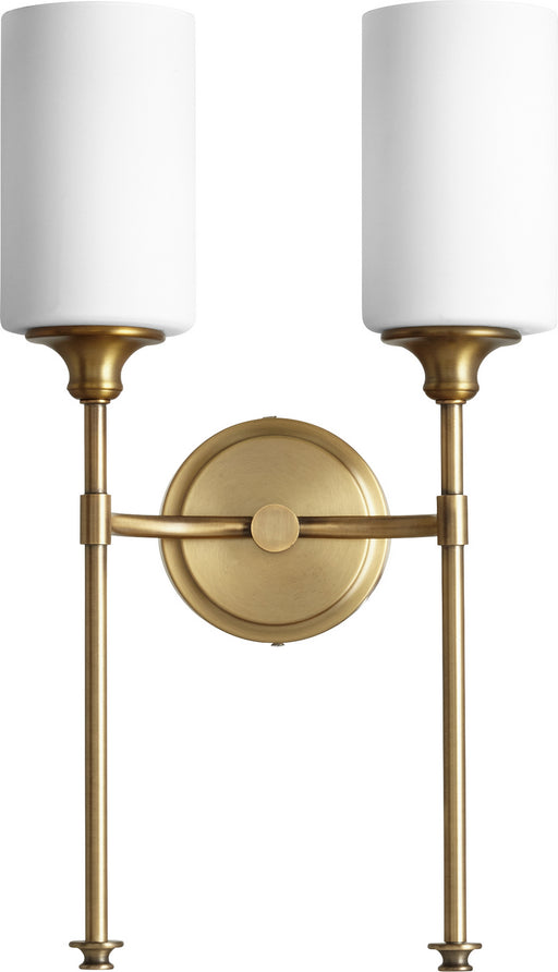 Celeste Transitional Wall Mount in Aged Brass