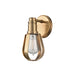 Red Hook 1 Light Wall Sconce in Aged Brass - Lamps Expo