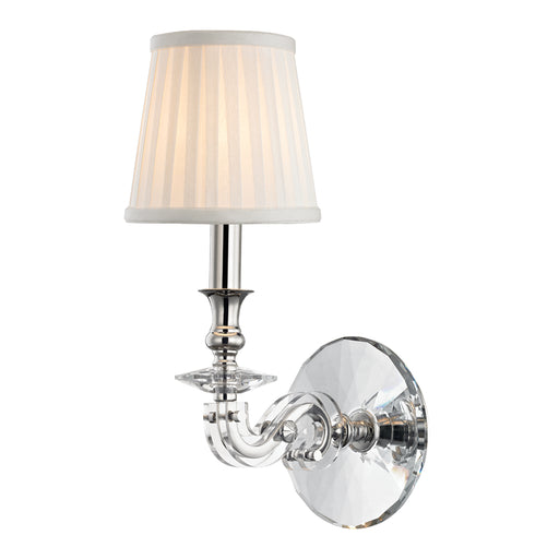 Lapeer 1 Light Wall Sconce in Polished Nickel - Lamps Expo
