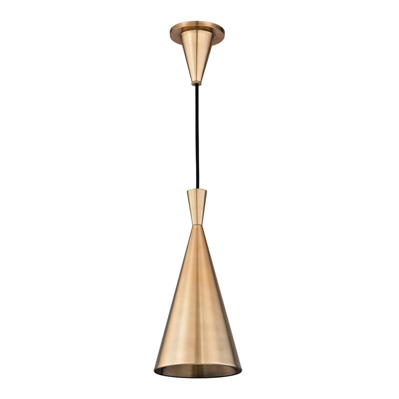 Ovid 1 Light Pendant in Aged Brass - Lamps Expo