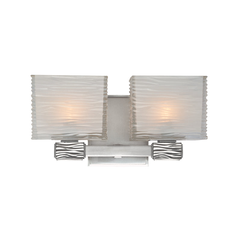 Hartsdale 2 Light Bath Bracket in Polished Nickel