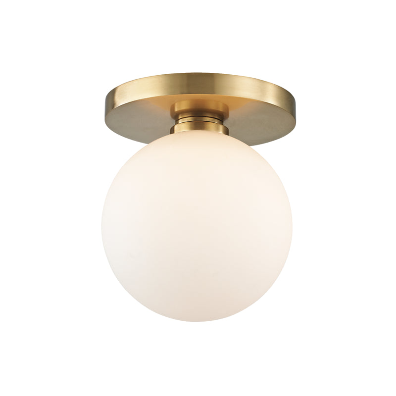 Baird 1 Light Bath Bracket in Aged Brass