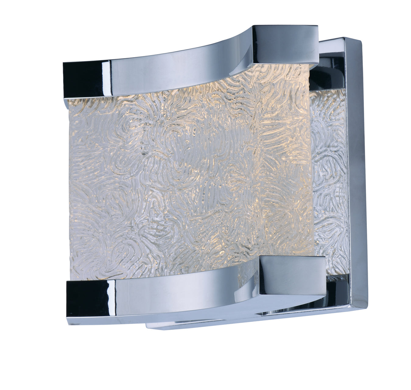 Curl LED 1-Light Wall Sconce in Polished Chrome - Lamps Expo