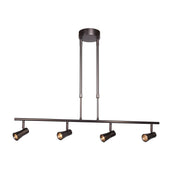 Sleek 4-Light Dimmable LED Spotlight Pendant - Lamps Expo