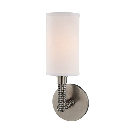 Dubois 1 Light Wall Sconce in Historic Nickel - Lamps Expo