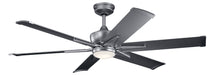 Szeplo Patio 60 Inch Szeplo II LED Fan in Weathered Steel Powder Coat